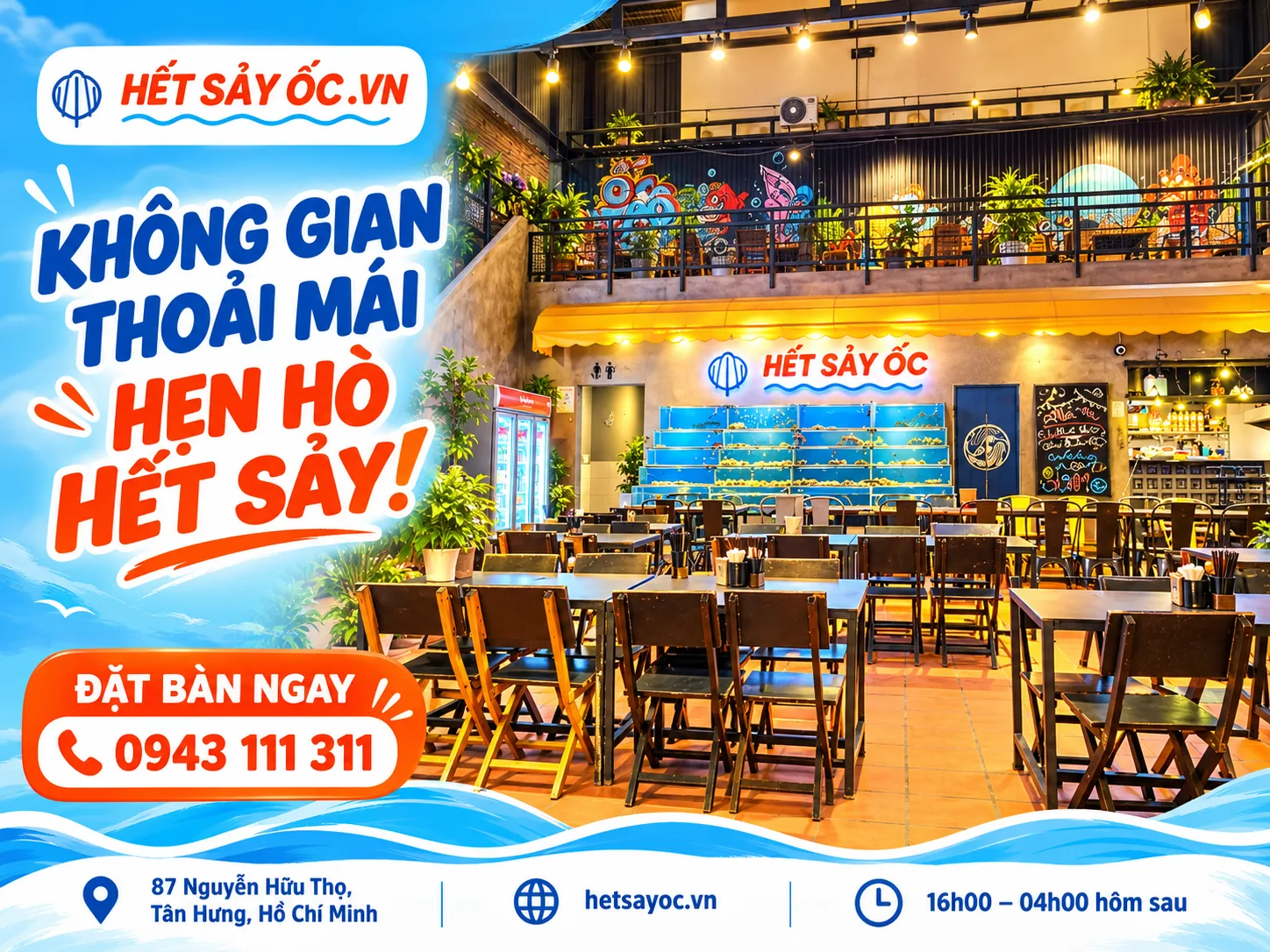 Hết Sảy Ốc ở đâu? Địa chỉ, giờ mở cửa và cách liên hệ